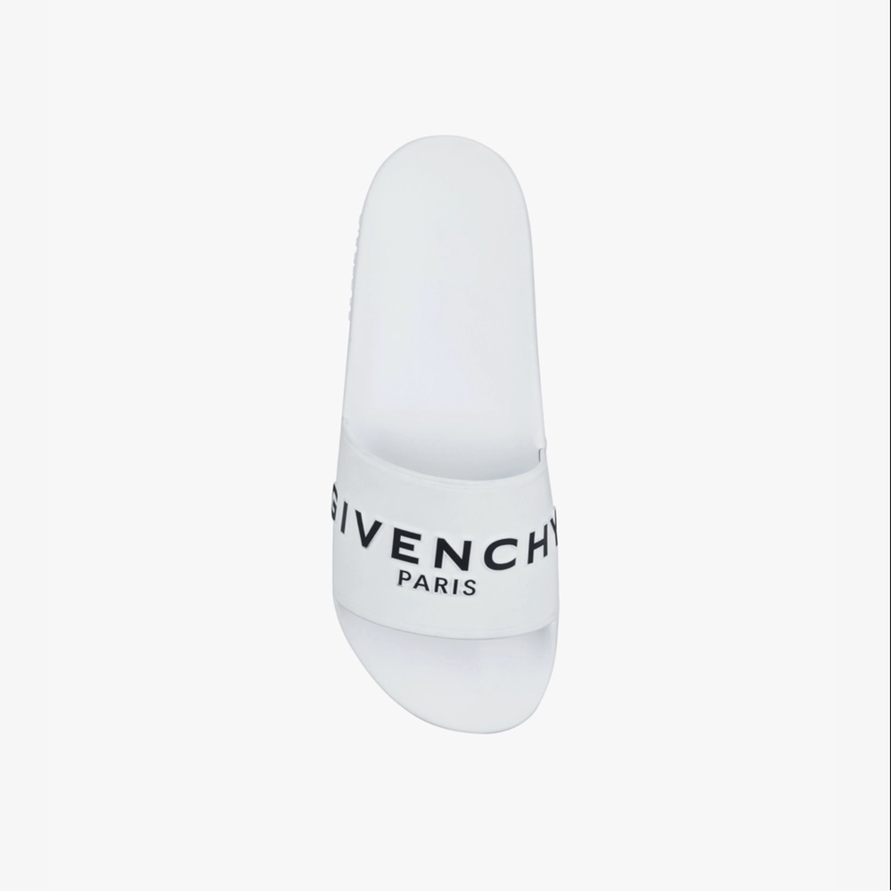 GIVENCHY PARIS flat sandals - white REAL & HAVE BEEN WORN.